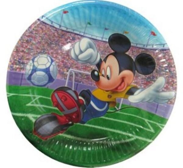 Mickey Mouse Soccer 10 Teller mittel