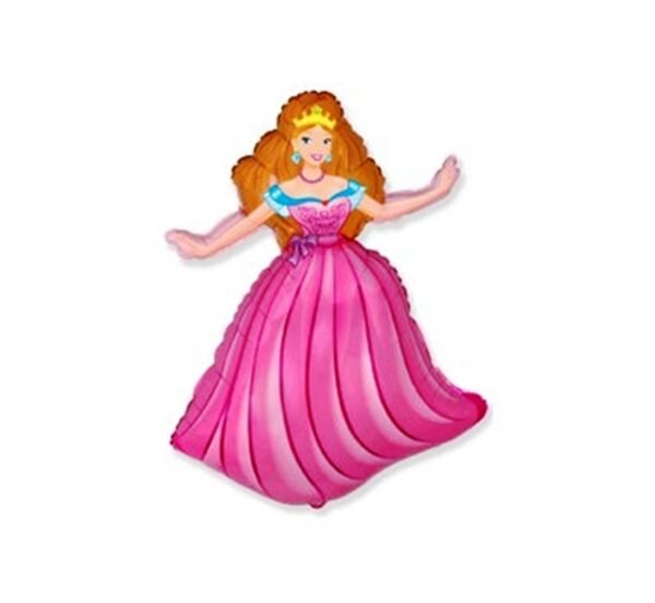 5 Folienballons  Prinzessin Mini Shape 35cm