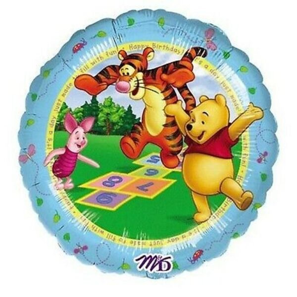 Winnie Pooh & Tigger spielen Folienballon 45cm