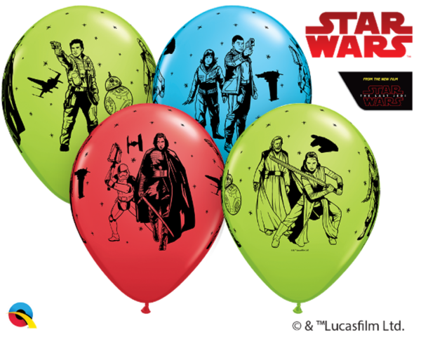 10 Luftballons Star Wars Die letzten Jedi 26cm