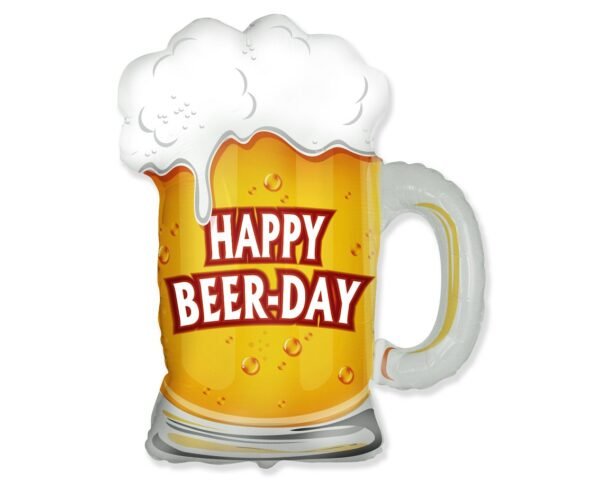 Happy Beer-Day Folienballon Super Shape 60cm