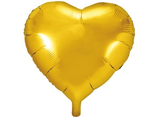 Herz gold Herzform Folienballon 45cm