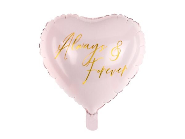 Herz Always & Forever Folienballon 45cm