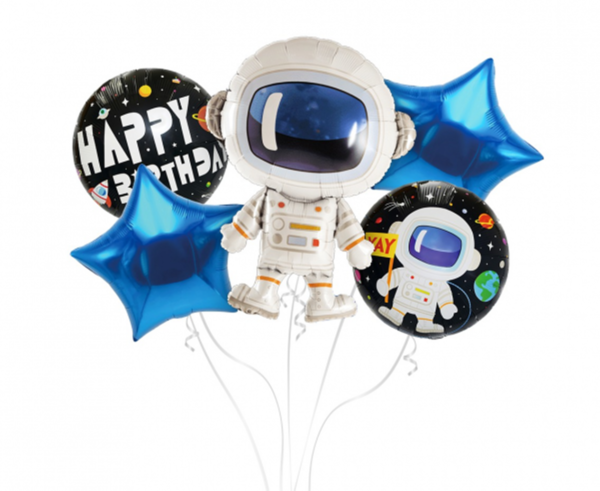 Astronaut Folienballon Set 5-teilig