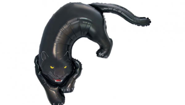 5 Folienballons Panther Mini Shape