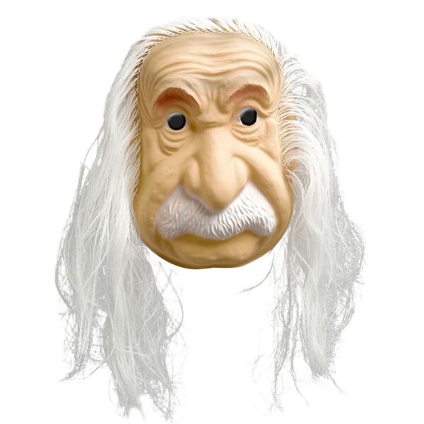 Einstein mit Haaren Kunststoffmaske