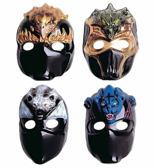 Ninja Masken in 4 Motiven Kindermaske