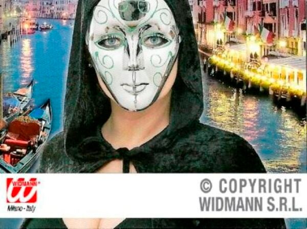 Halbmaske Venezia Domino 1x silber und 1x gold