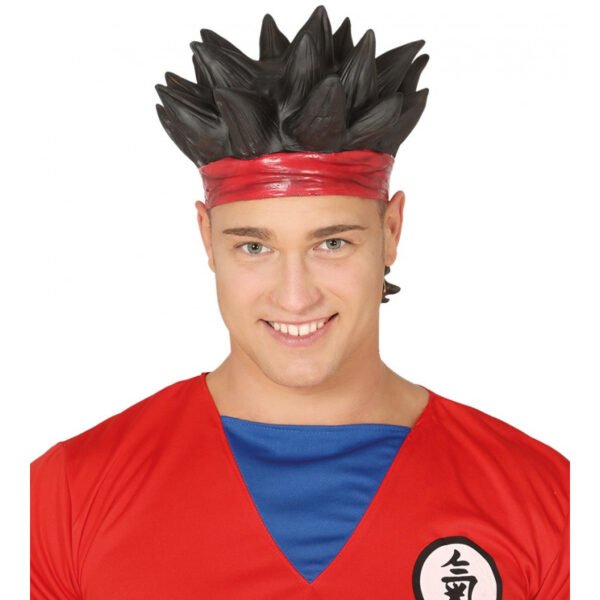 Perücke Latex Son Goku Anime