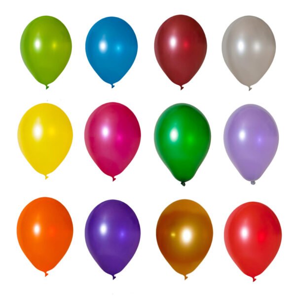 300 Luftballons buntmix metallic 26cm