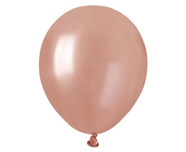 100 Mini Ballons Metallic Rosa-Gold 15cm Nr.71