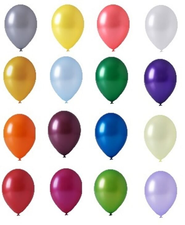 500 Luftballons Metallic buntmix 30cm -12"